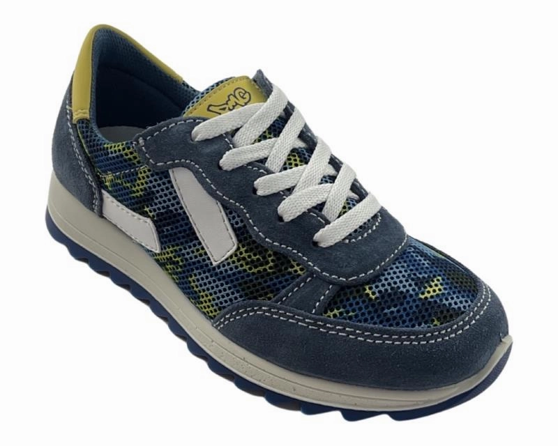 Tyr Sneaker Primigi Kinder Schuhe Jungen Sneaker Blau/Wei Leder/Texti