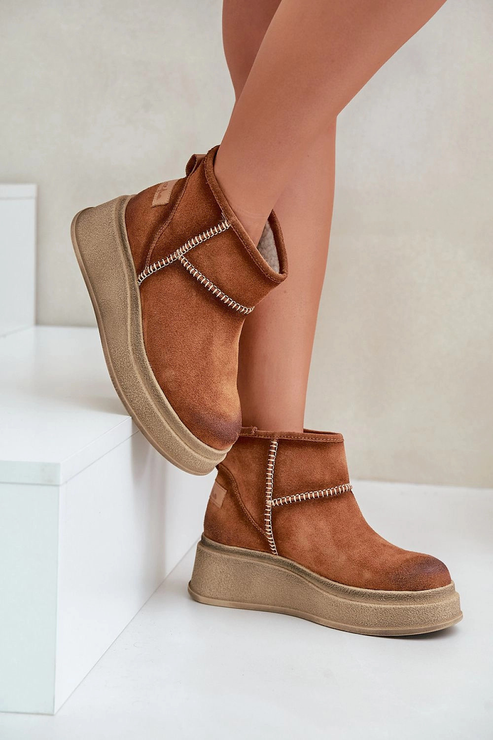 Stiefel Blumenmuster Snow boots model 203580 Step in style