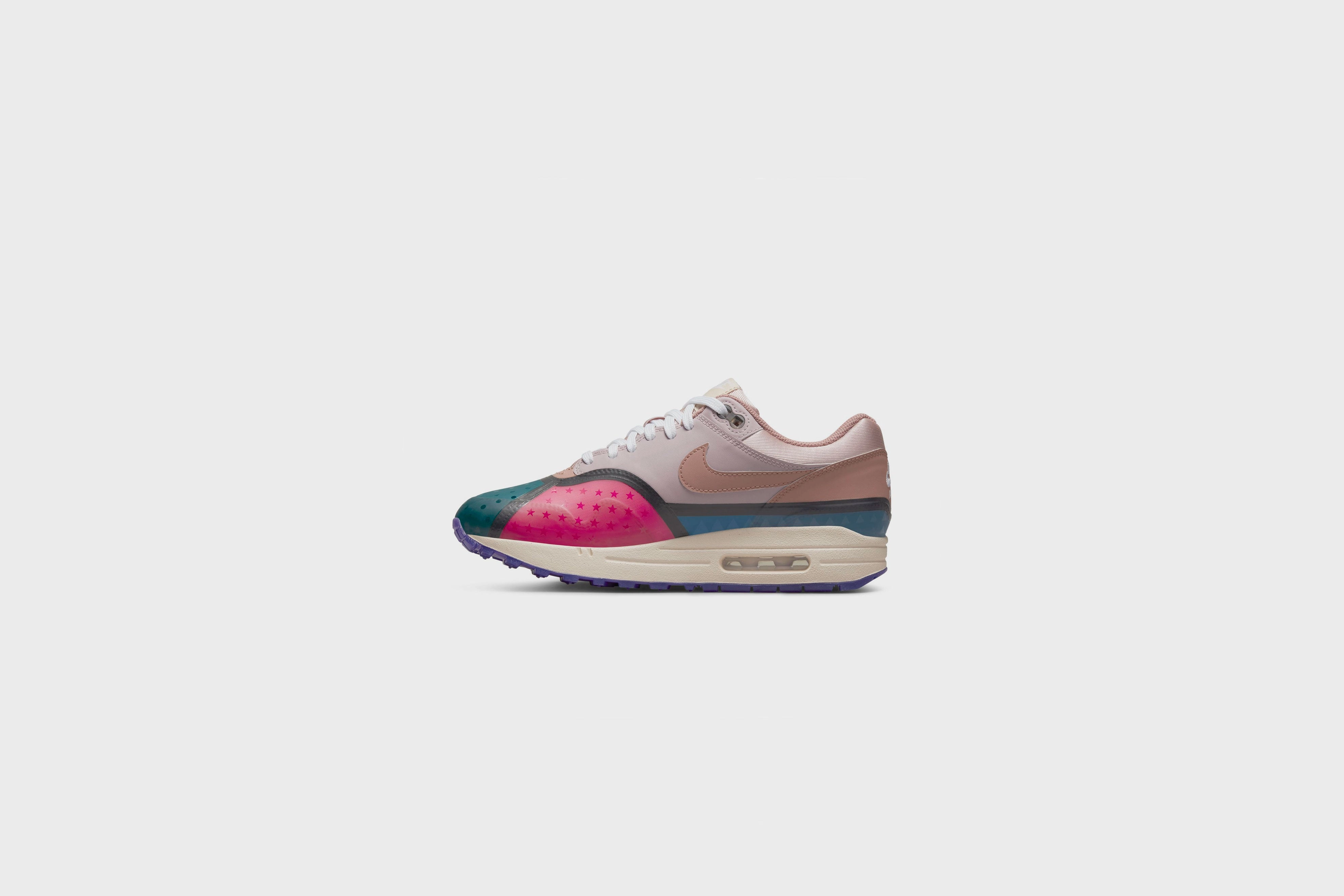 WMNS Nike Air Max 1 PRM (Plum Fog/Fossil Rose) Balencia Sneaker