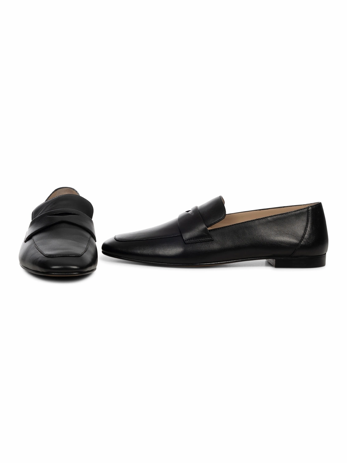 SOFT LOAFER PLACKET LEATHE Fett Lederschuhe