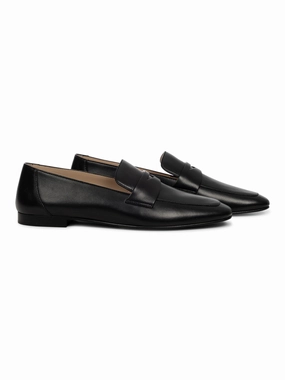 SOFT LOAFER PLACKET LEATHE Spitze Lederschuhe Zu Eng