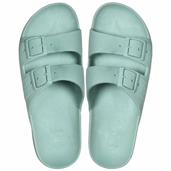 CACATOS Sandals Rio de Janeiro in Vintage green Women Sandalen Silber Flach