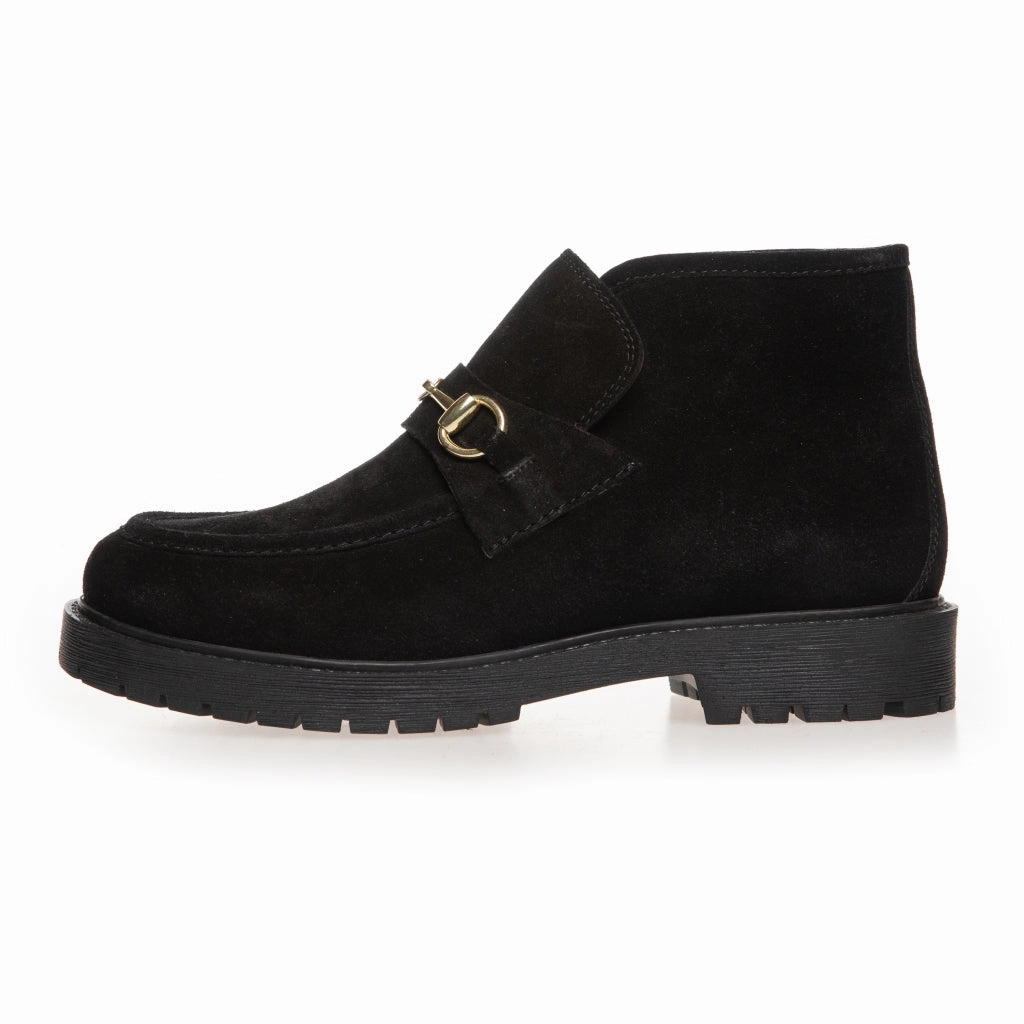 Stiefel Mit Dicker Sohle FLYING BOOT SUEDE - BLACK