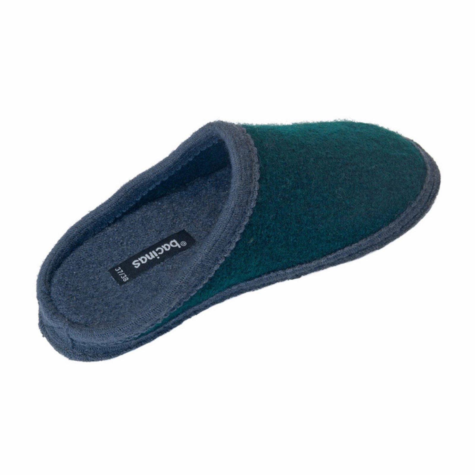 Schuhhaus Klaus Geller Sprockhövel Pantoffeln Bacinas Filzhausschuhe Pantoffel dark green/grey