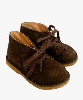Marie Morenz Desert Boots Velour Braun Kinder Lauflernschuh Overknee Stiefel übergröße