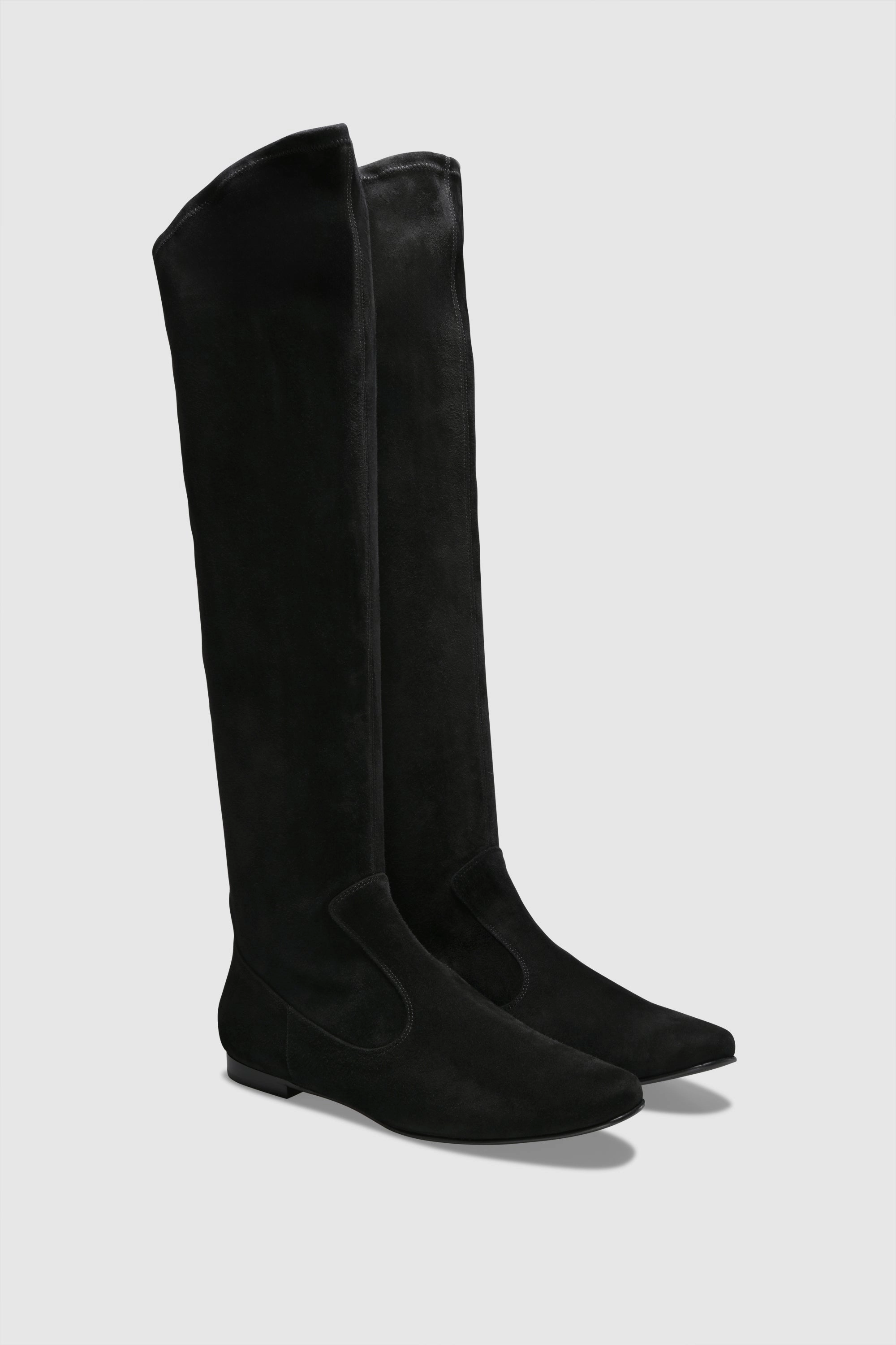 Stiefel 6489 Camoscio Stretch Black Stiefel Im Sommer Tragen