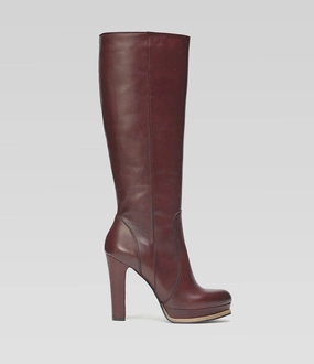 Caprice Stiefel Mit Absatz Langschaftstiefel Eva bordeaux
