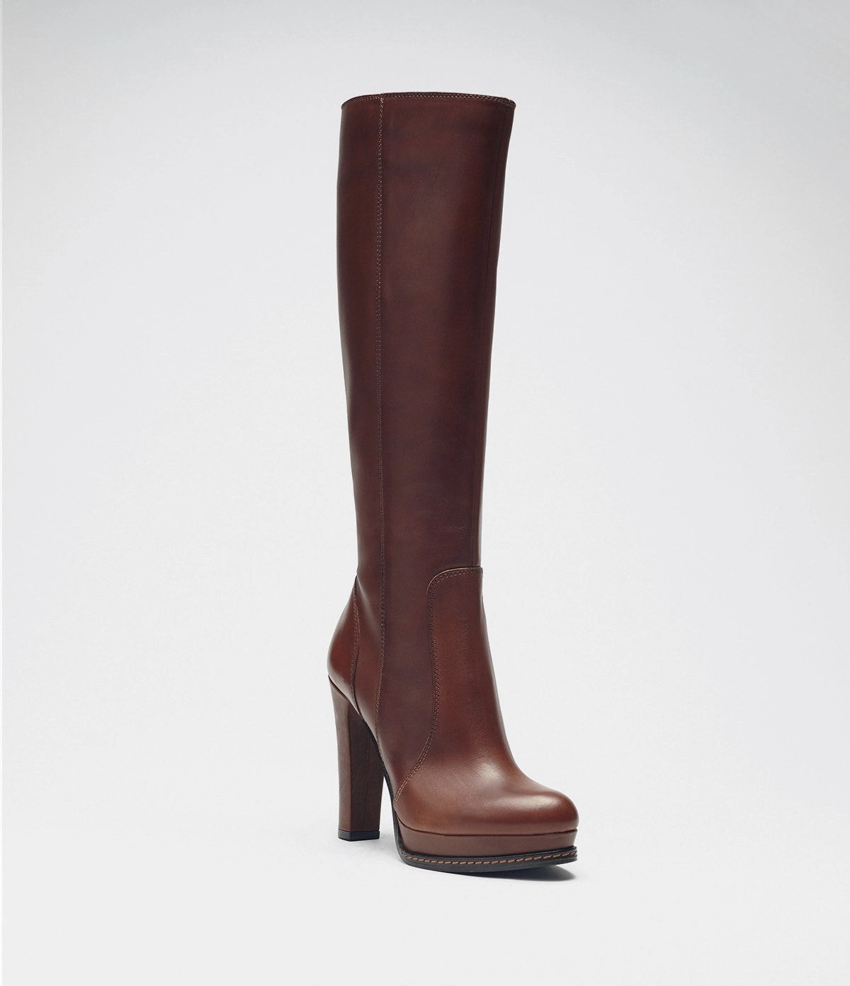 Hohe Stiefel Elegant Langschaftstiefel Eva braun