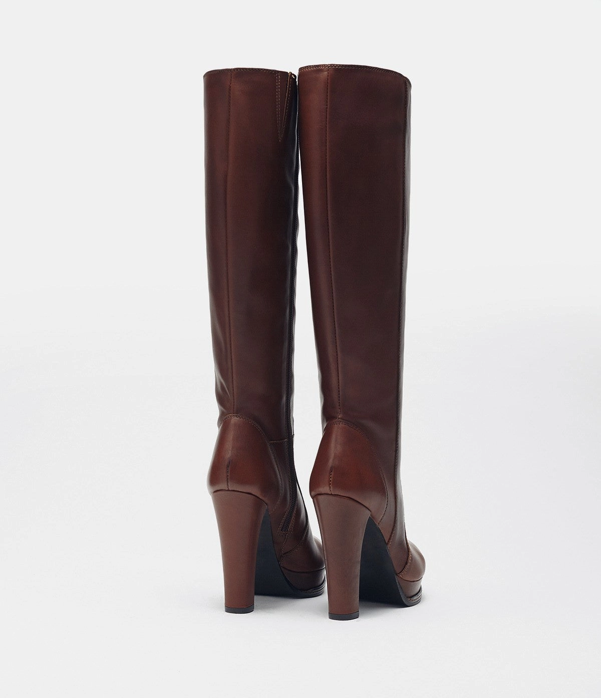 Lange Stiefel Für Dünne Beine Langschaftstiefel Eva braun