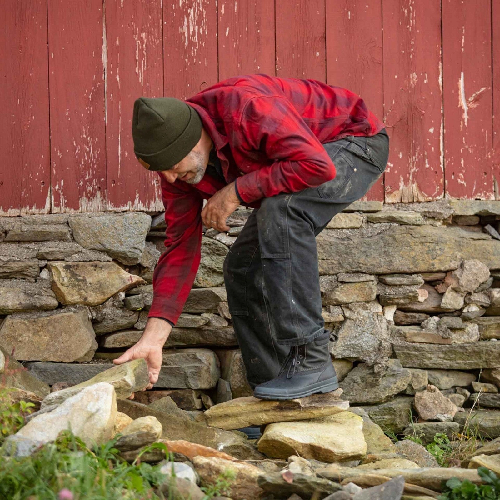 Mesh Stiefel Herren Muck Originals Duck Leder-Kurzstiefel mit Schnrung | Taupe/Dk Brown