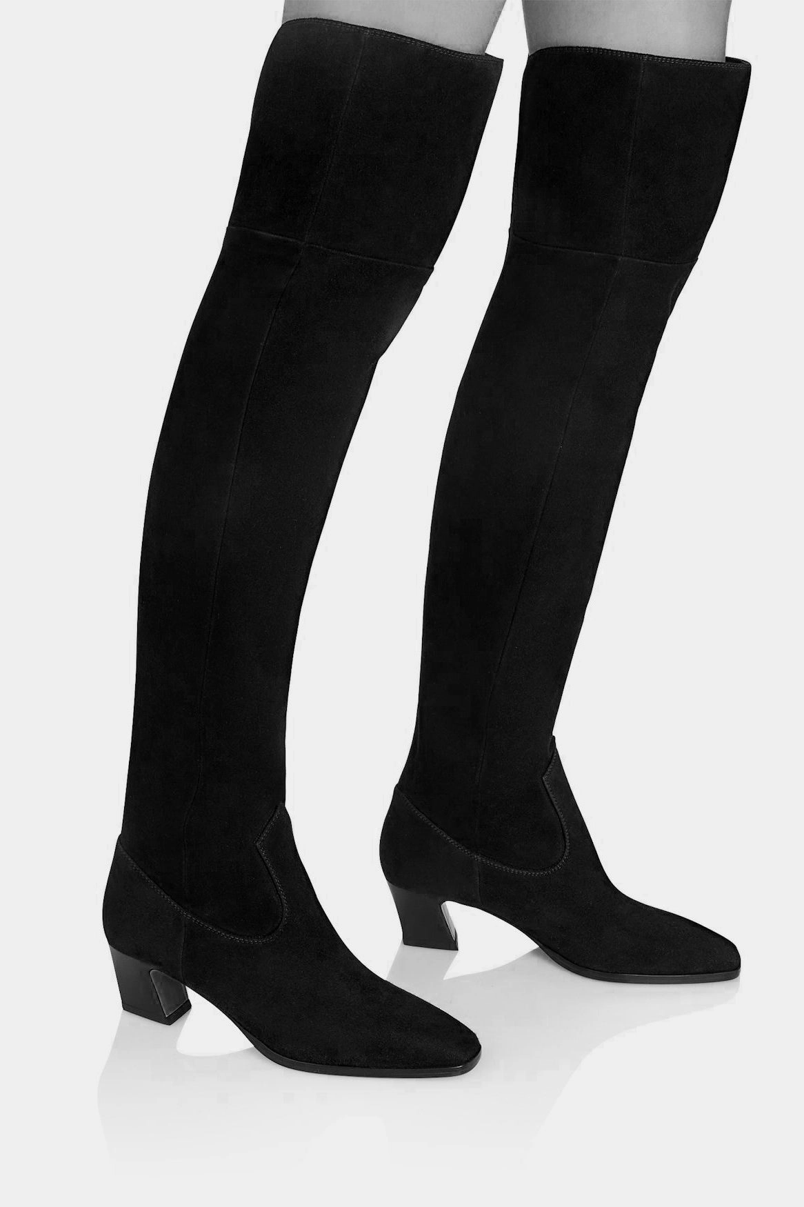 Stiefel Nomad 50 in Suede Schwarz Mango Stiefel Wildleder