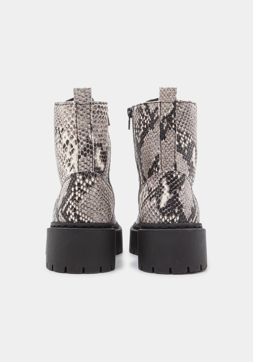 Jeansrock Mit Stiefel Mary Boot Pitton black/white snake