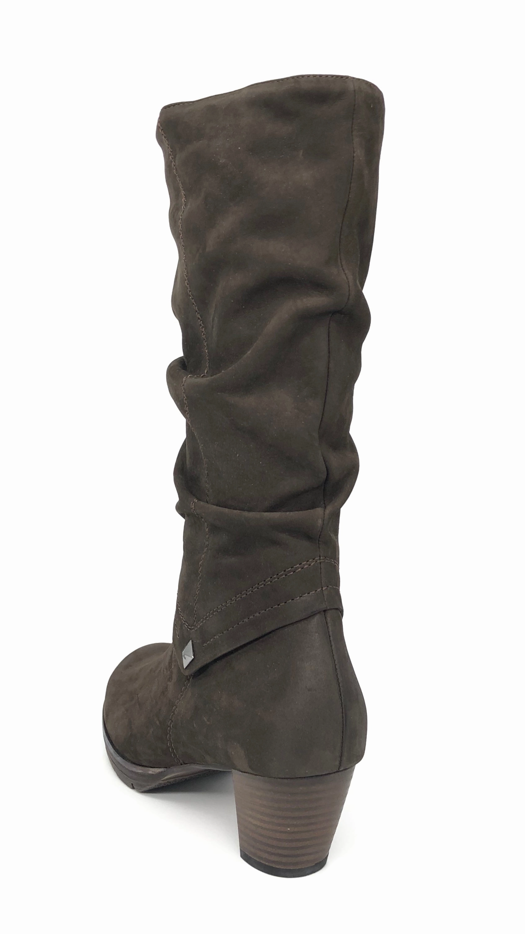 Stiefel Getragen Damen Reissverschluss Stiefel Thermofutter Braun Semler 11262