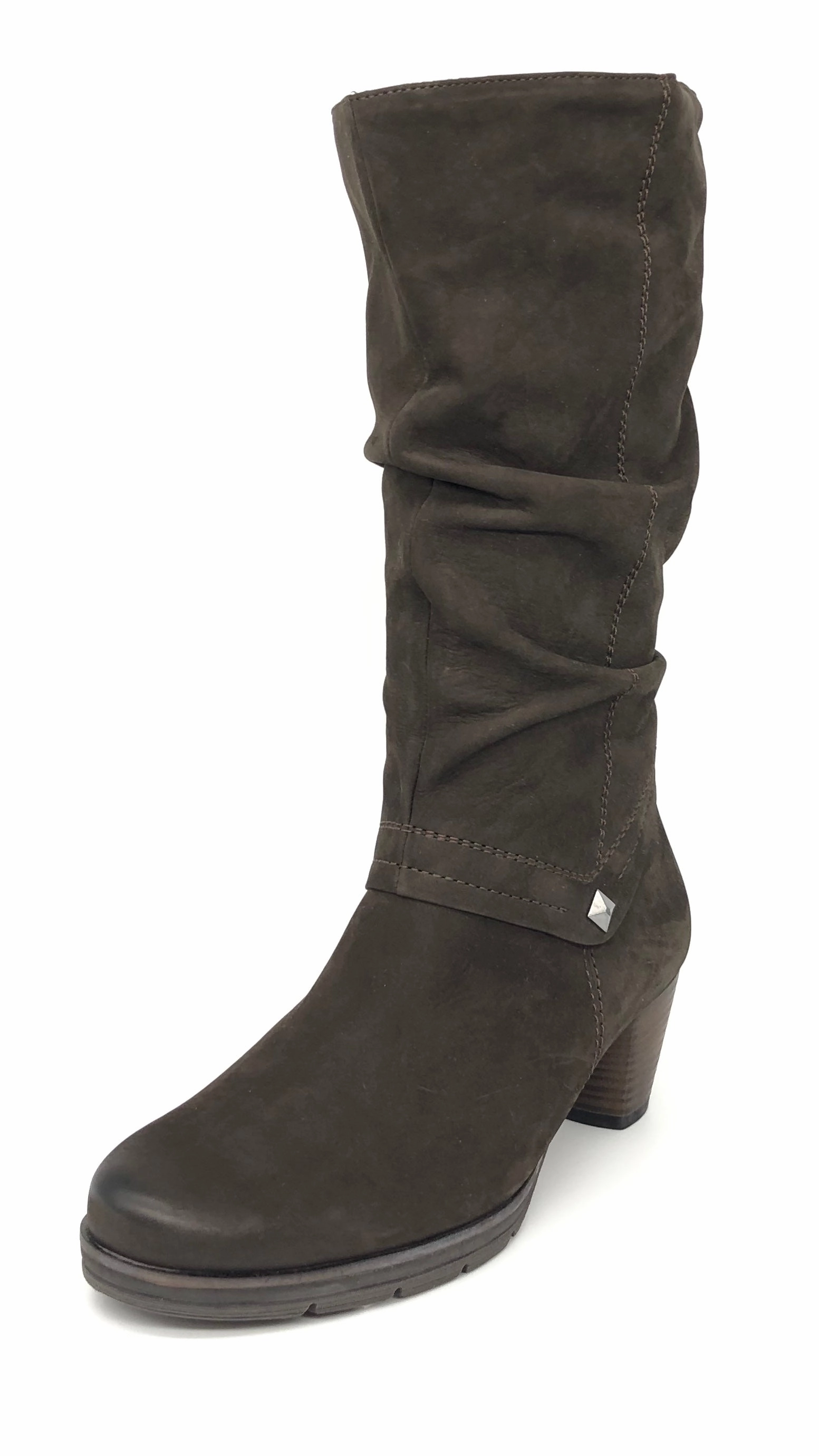 Stiefel Und Lederrock Damen Reissverschluss Stiefel Thermofutter Braun Semler 11262