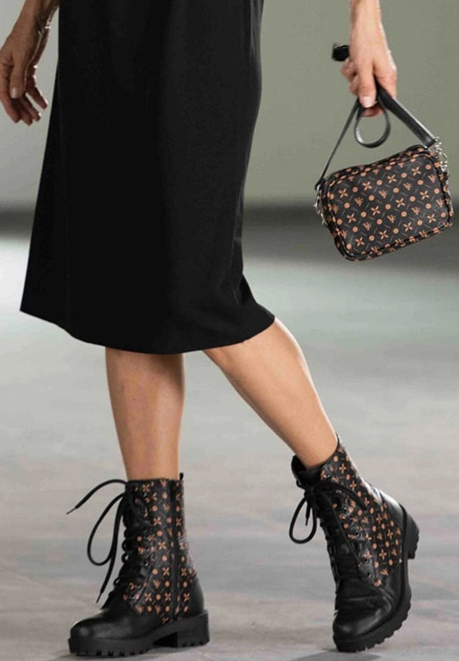 auffllige Stiefelette Hirschleder Demonia Stiefeletten