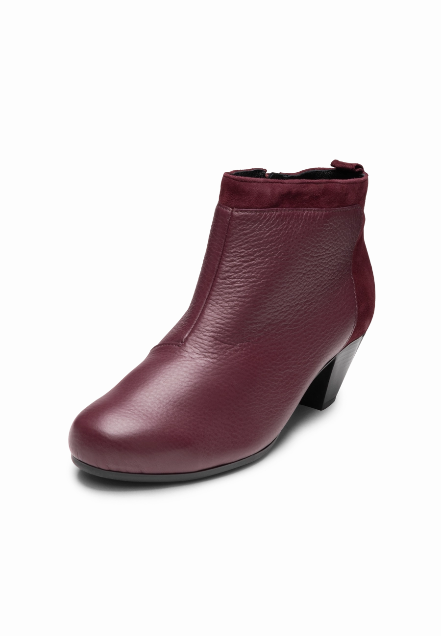 elegante Stiefelette Hirschleder Ankle Stiefeletten Absatz