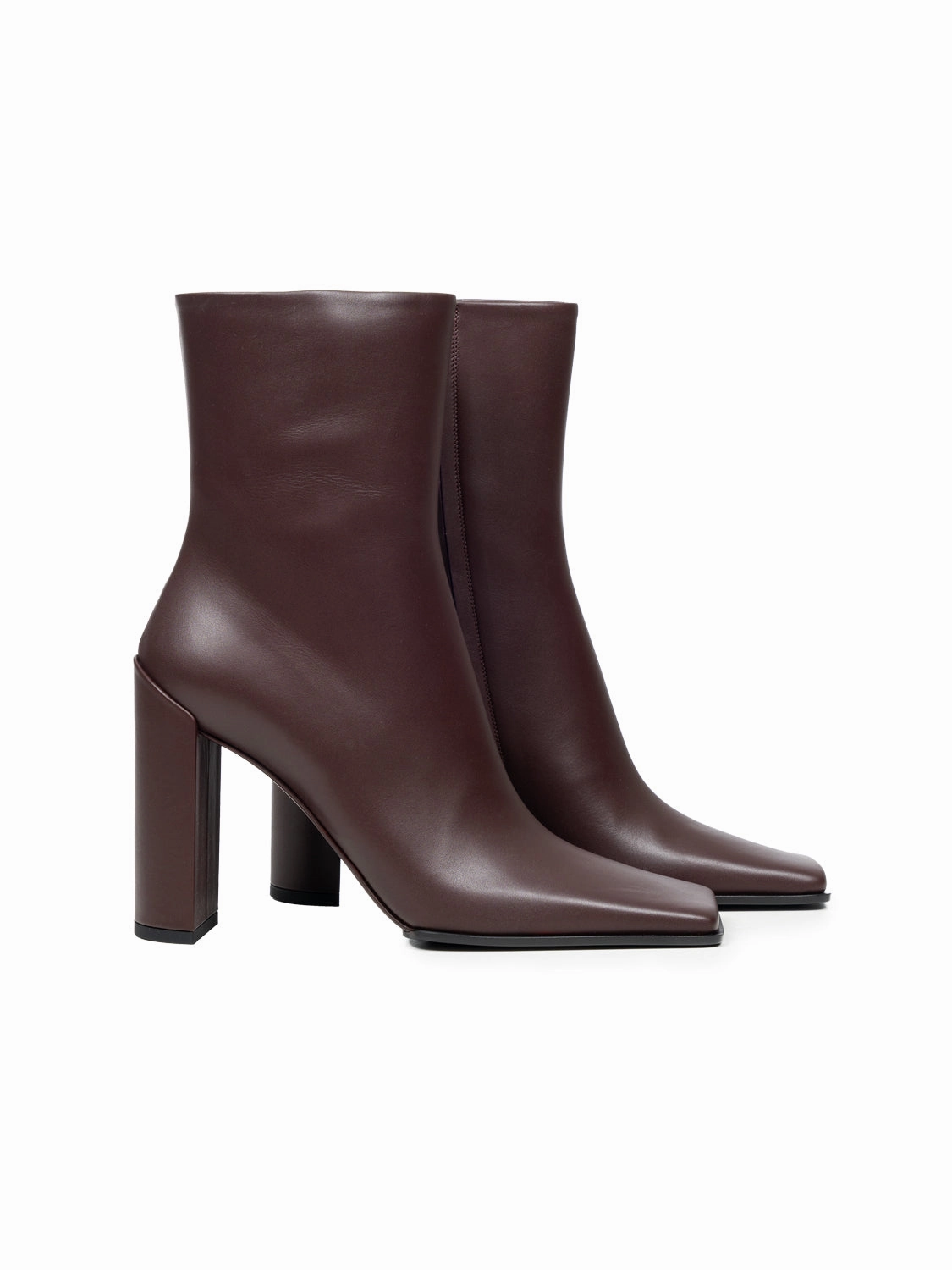 Quadratische Stiefelette aus Kalbsleder 90 mm Gianluca Pisati Stiefeletten