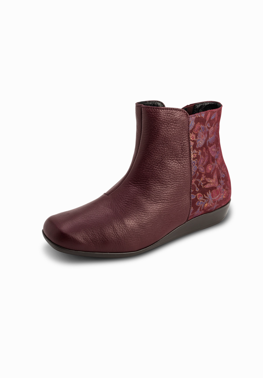 floral-glnzende Stiefelette Hirschleder Stiefeletten Cox