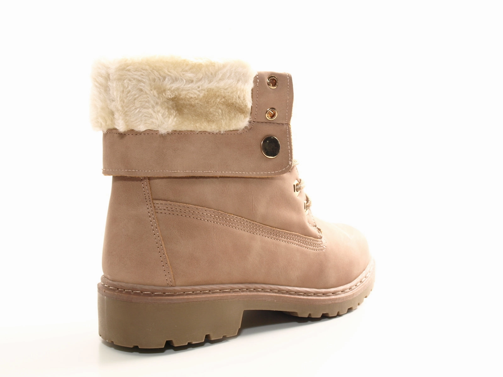 Marc Jacobs Stiefeletten Damen Stiefeletten Biker Boots Outdoor Winterboots warm gefttert Pink # 9120