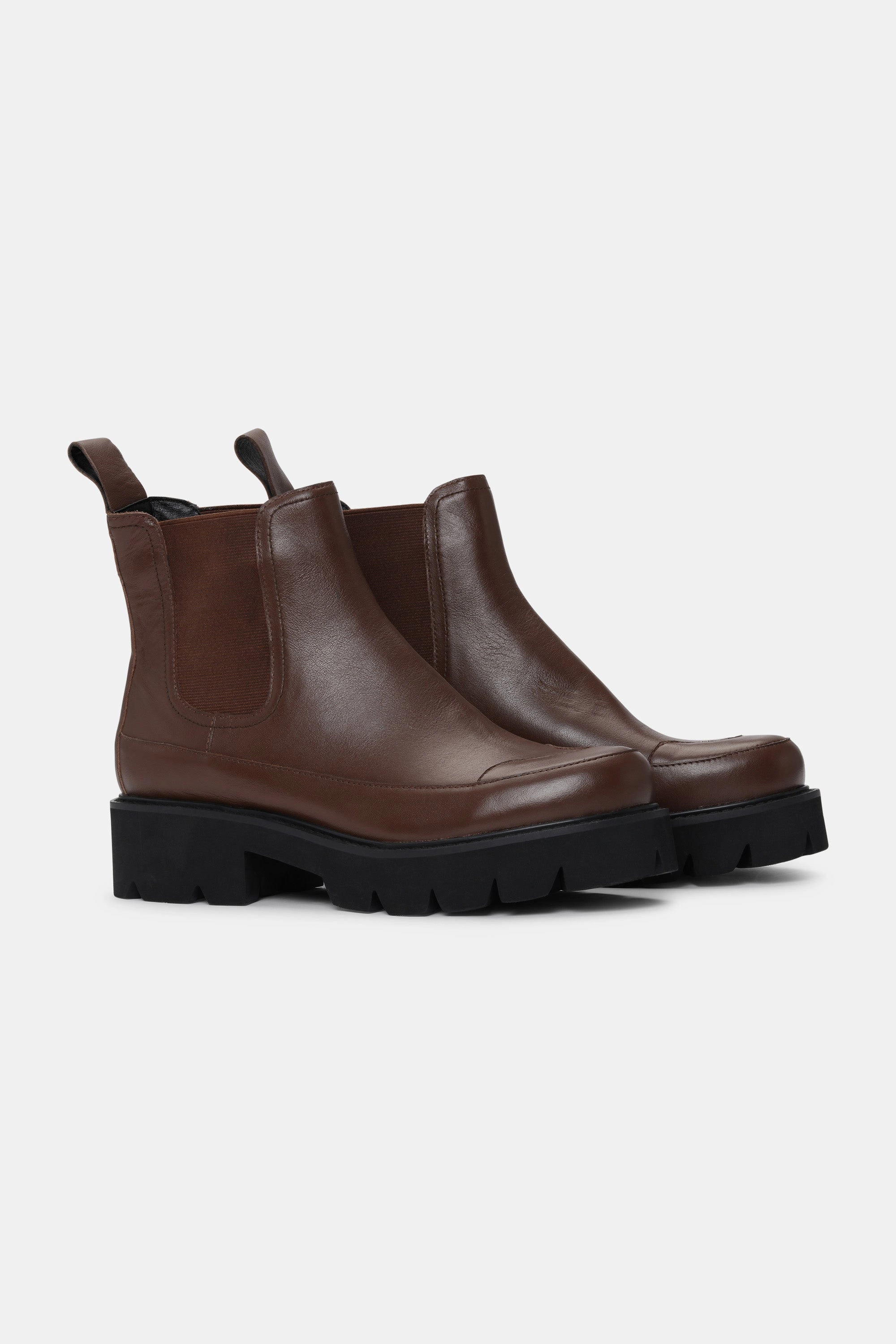 Funky Shoes Stiefeletten Stiefeletten - Dark Cognac