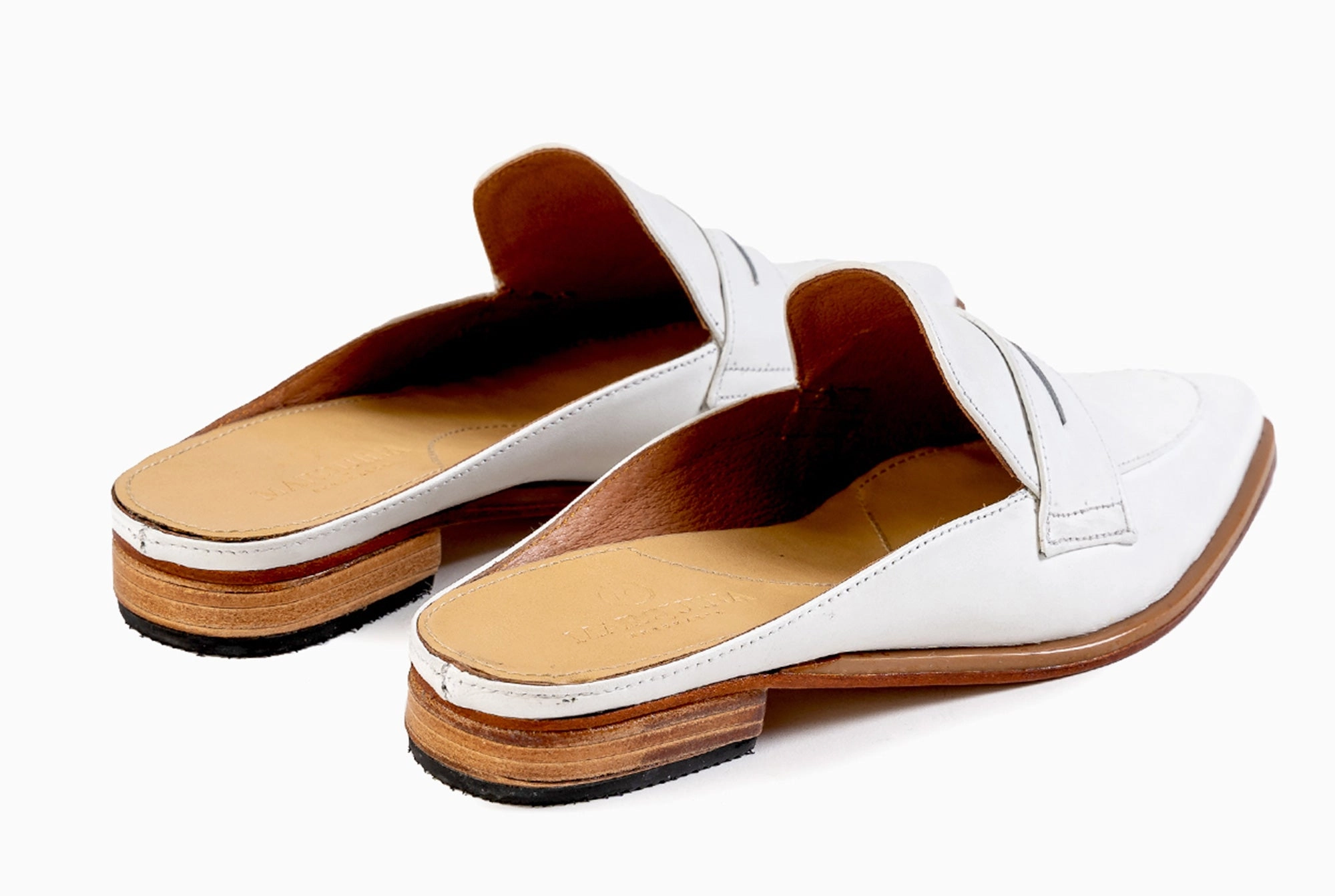 Posh Penny Loafer - Ivory White Venetian Suede Loafers