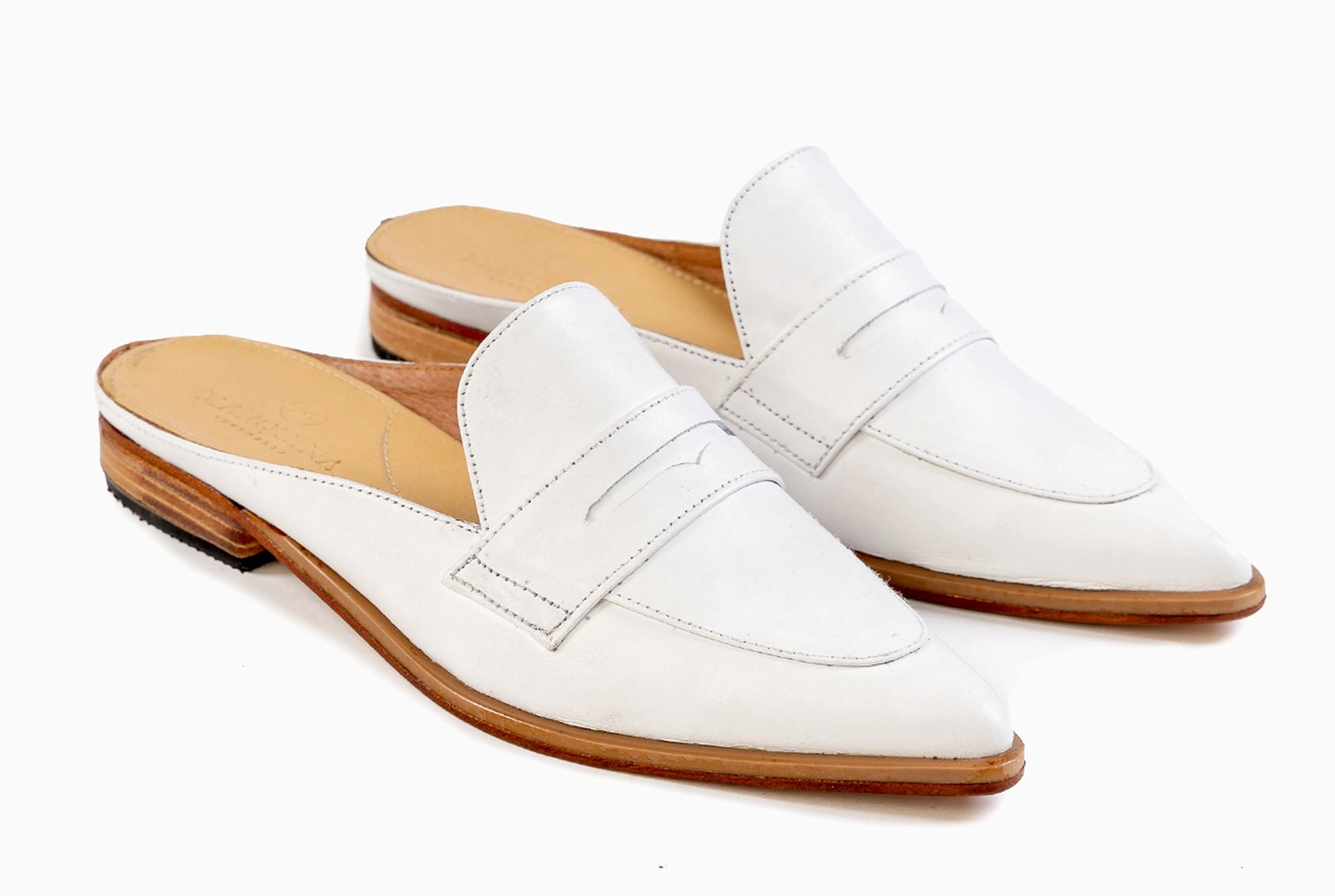 Grey Suede Penny Loafers Posh Penny Loafer - Ivory White