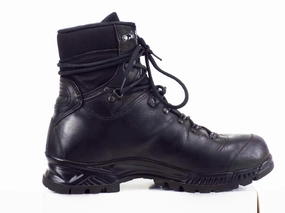 German Army - Meindl - Black Leather w/ Cordura - Grade 1 - MD Rock Stiefel Geschnürt