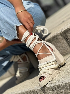 Leder & Webbing Sandalen Modne sanday z naturalnej skry  rcznie robione