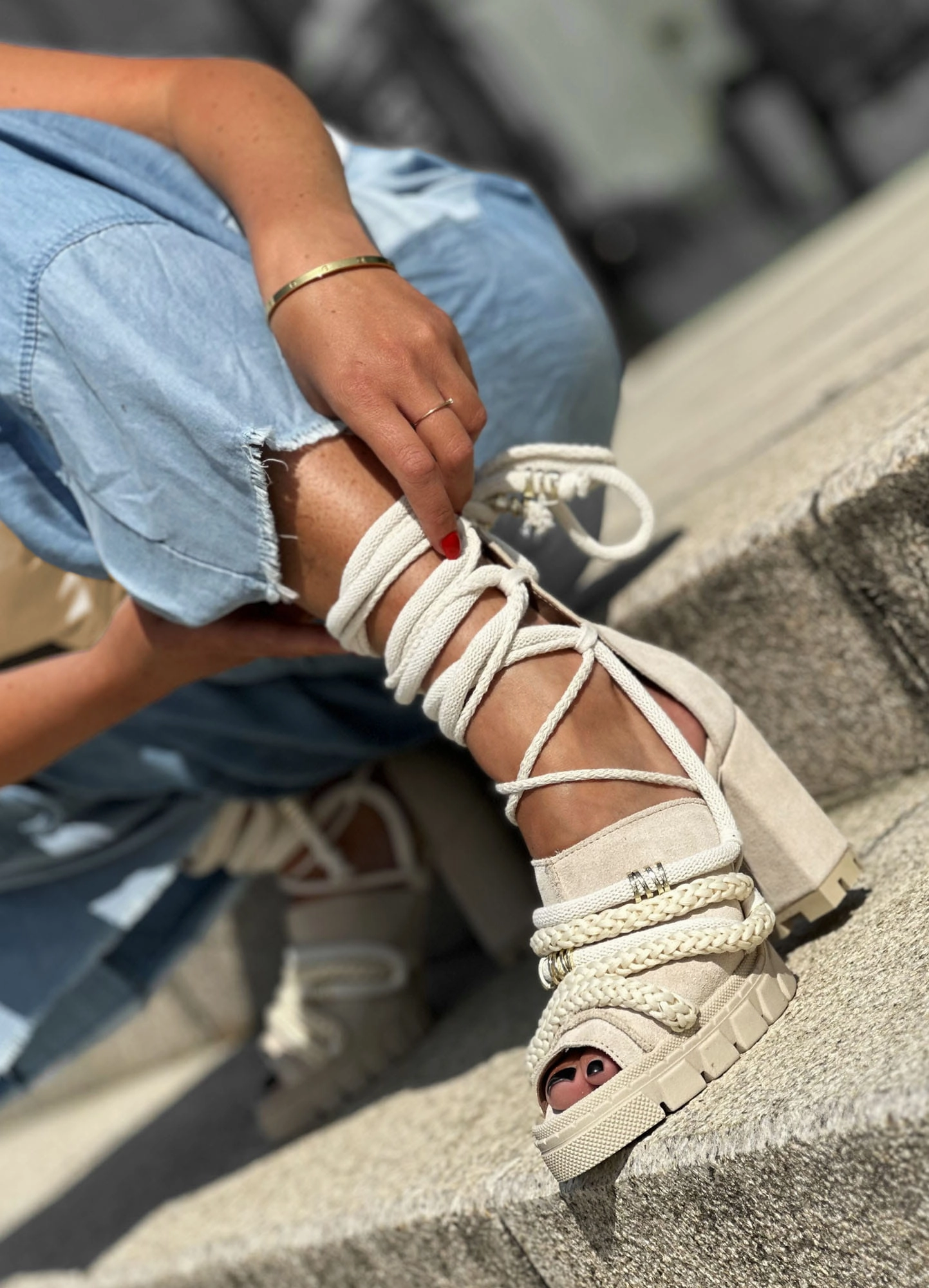 Modne sanday z naturalnej skry  rcznie robione Homers Sandalen