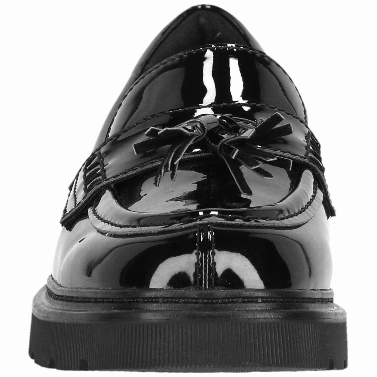 Clarks Lauryl Tassel D Sort Loafer Grain Leather Loafers