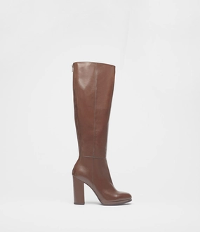 Stiefel Winter 2024 Lederstiefel Ina braun