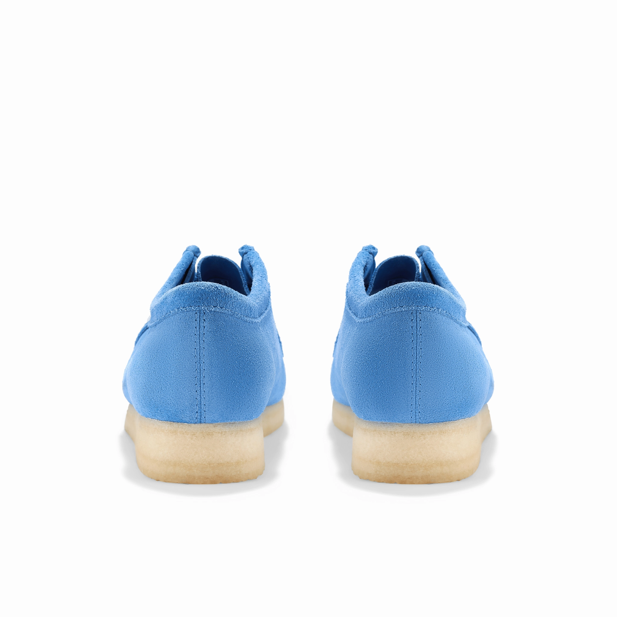 Super Soft Lederschuhe Clarks Originals Wallabee Blue Suede