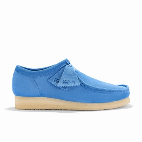 Clarks Originals Wallabee Blue Suede Neue Lederschuhe Hart