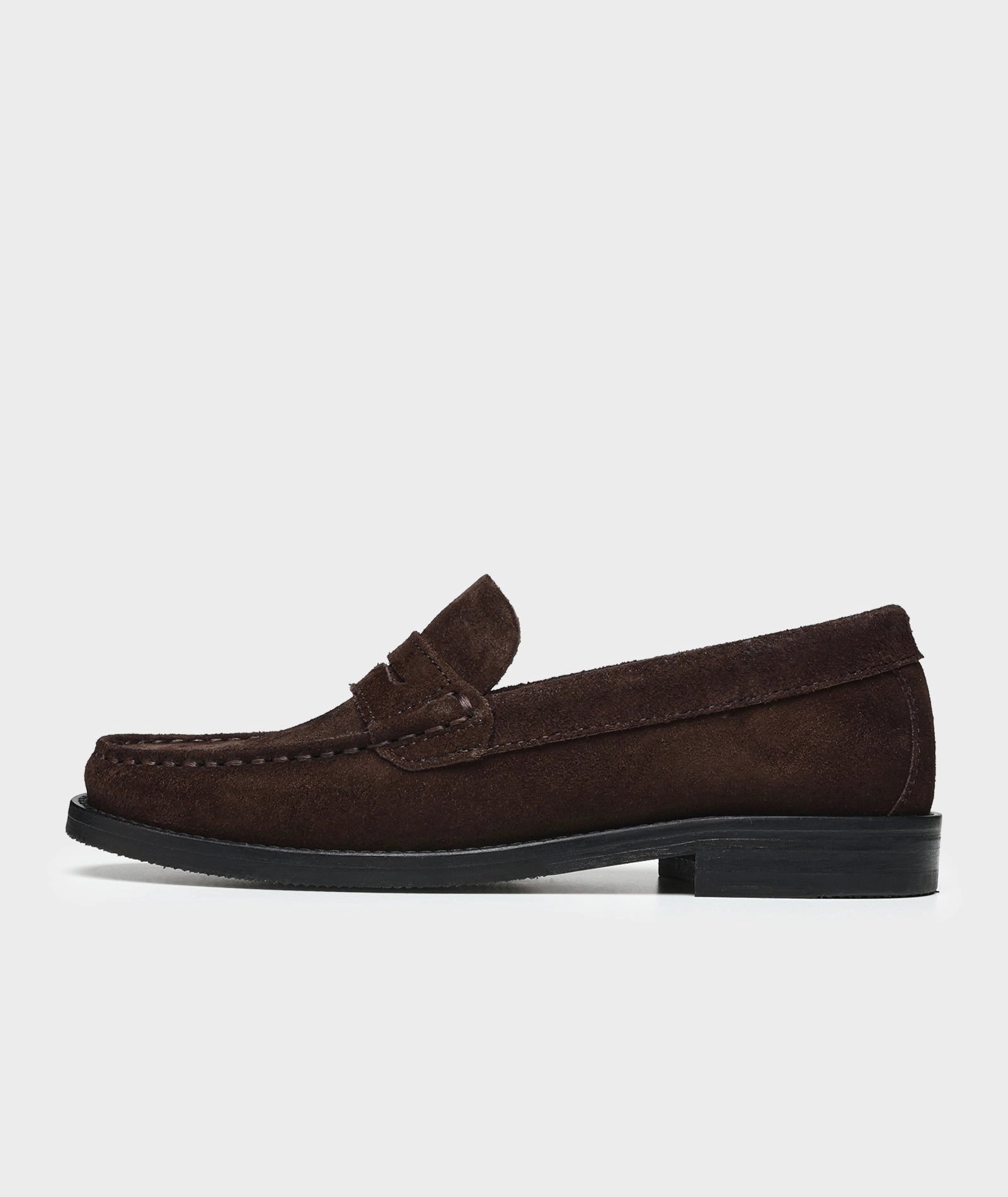 Miles Penny Loafer - Brown Suede Throwing Fits Loafers