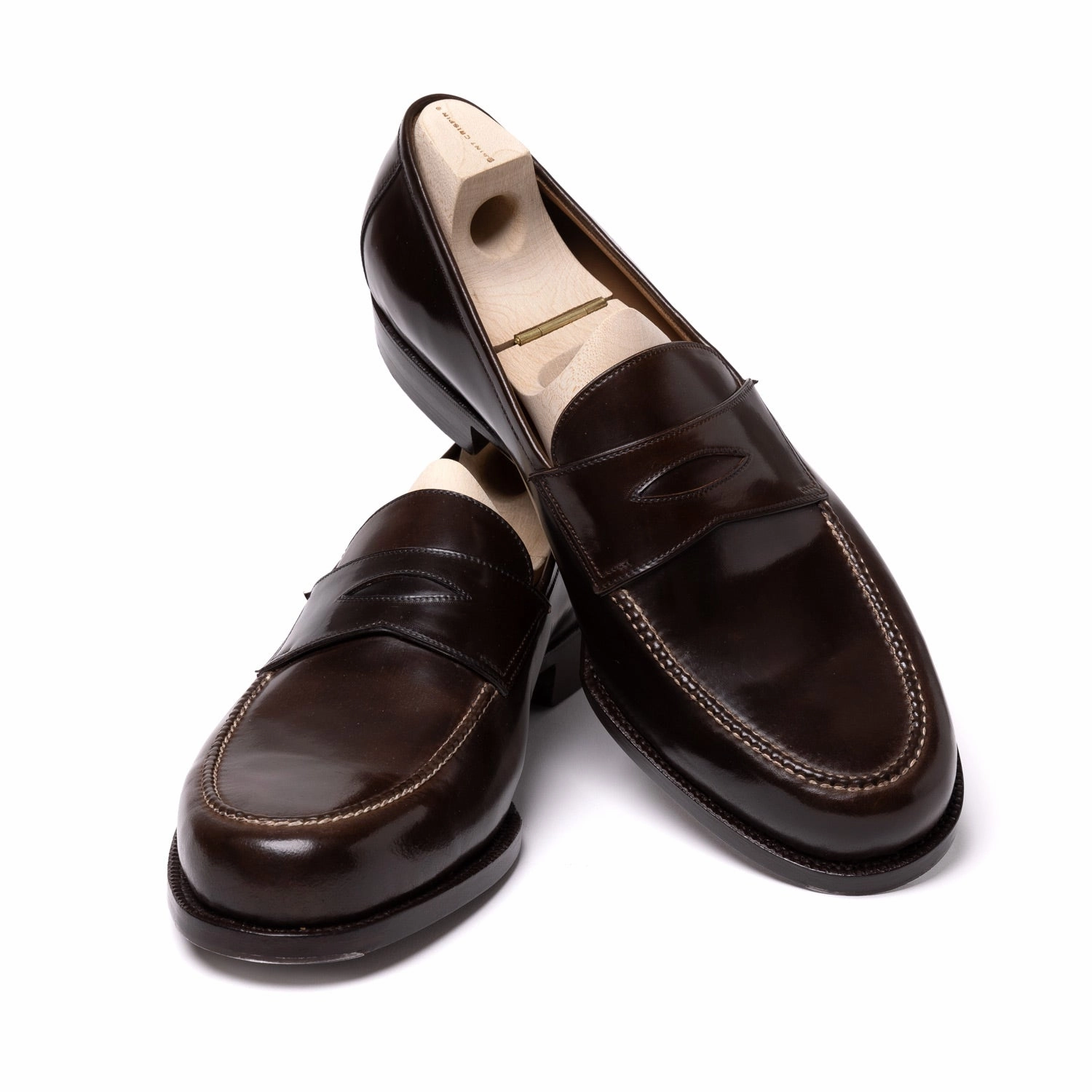Trendy Loafers Limited Edition: Loafer "American Casual Penny" aus original Horween Shell Cordovan - reine Handarbeit