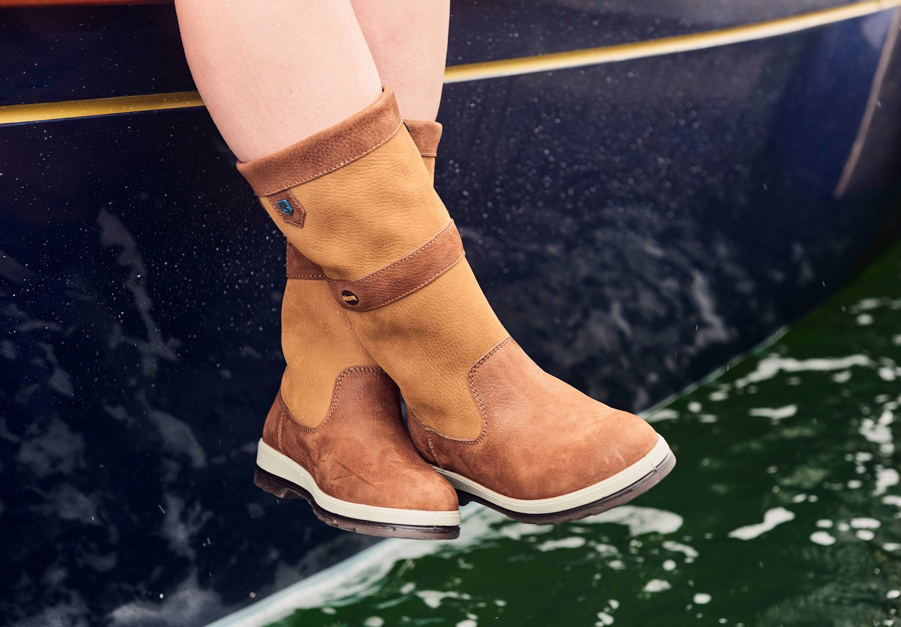 Kunstleder Stiefel Reparieren Ultima Damen Segelstiefel - Brown