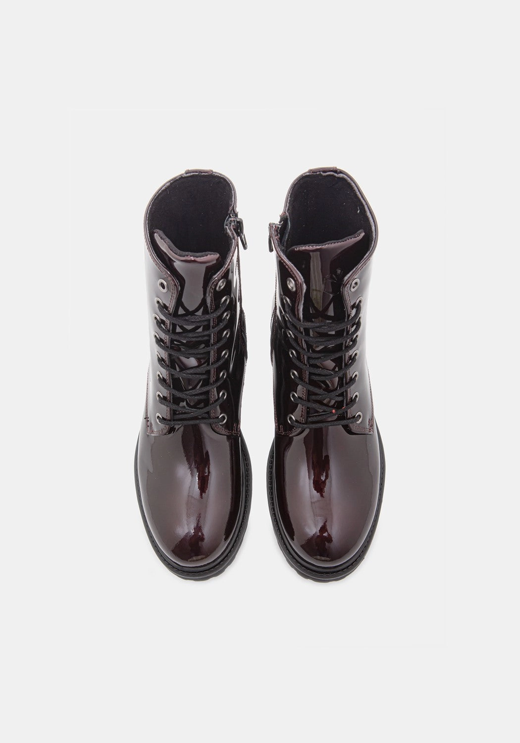 Jeanskleid Mit Stiefel Sunny Boot Patent bordeaux