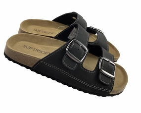 SUPERSOFT Herren Hausschuhe  Pantoffeln 174 001 BLACK Pantoffeln Bei Aldi Süd Diese Woche