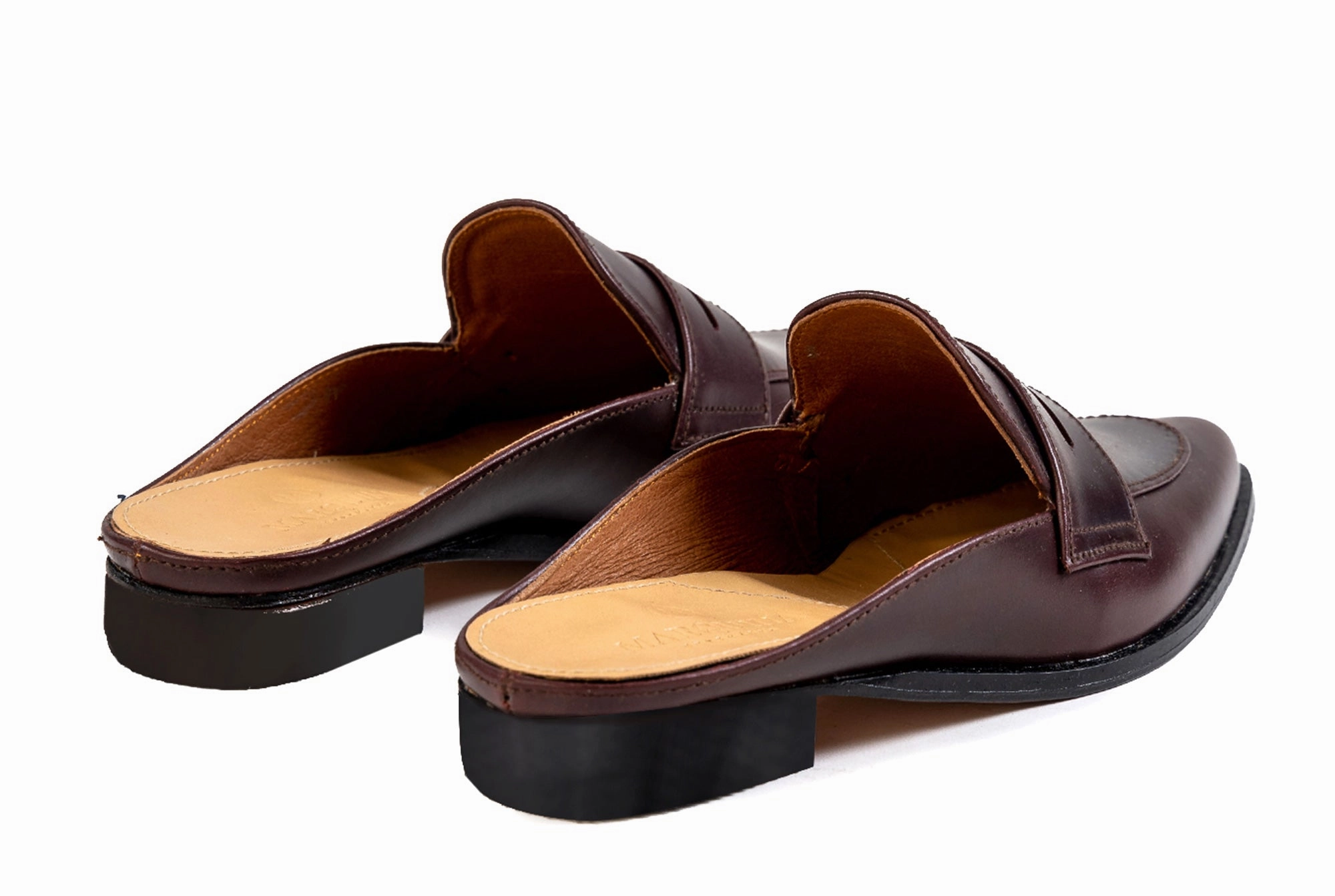 Posh Penny Loafer - Oxblood Burgundy Loafers Korean