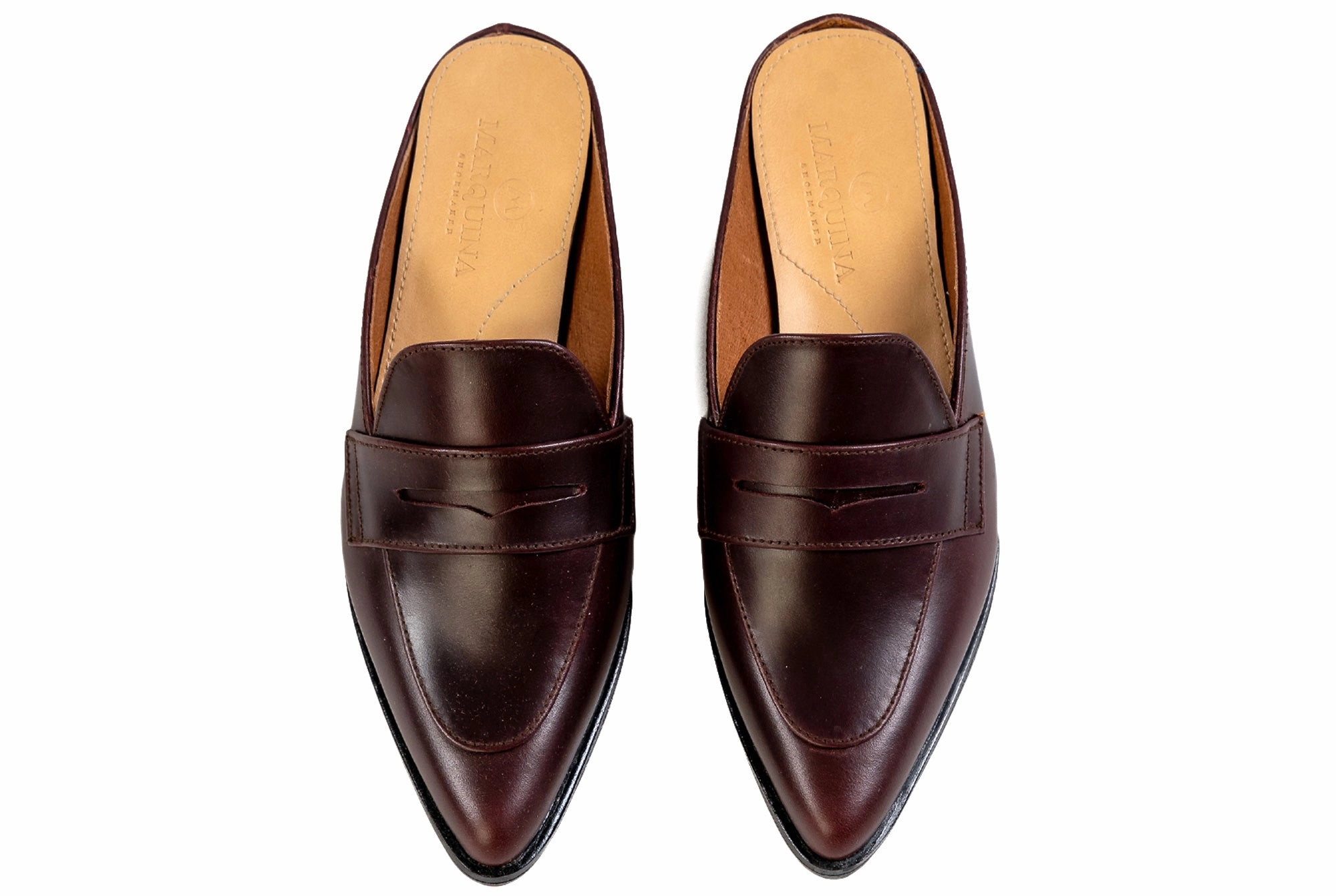 Posh Penny Loafer - Oxblood Burgundy Brown Loafers Platform