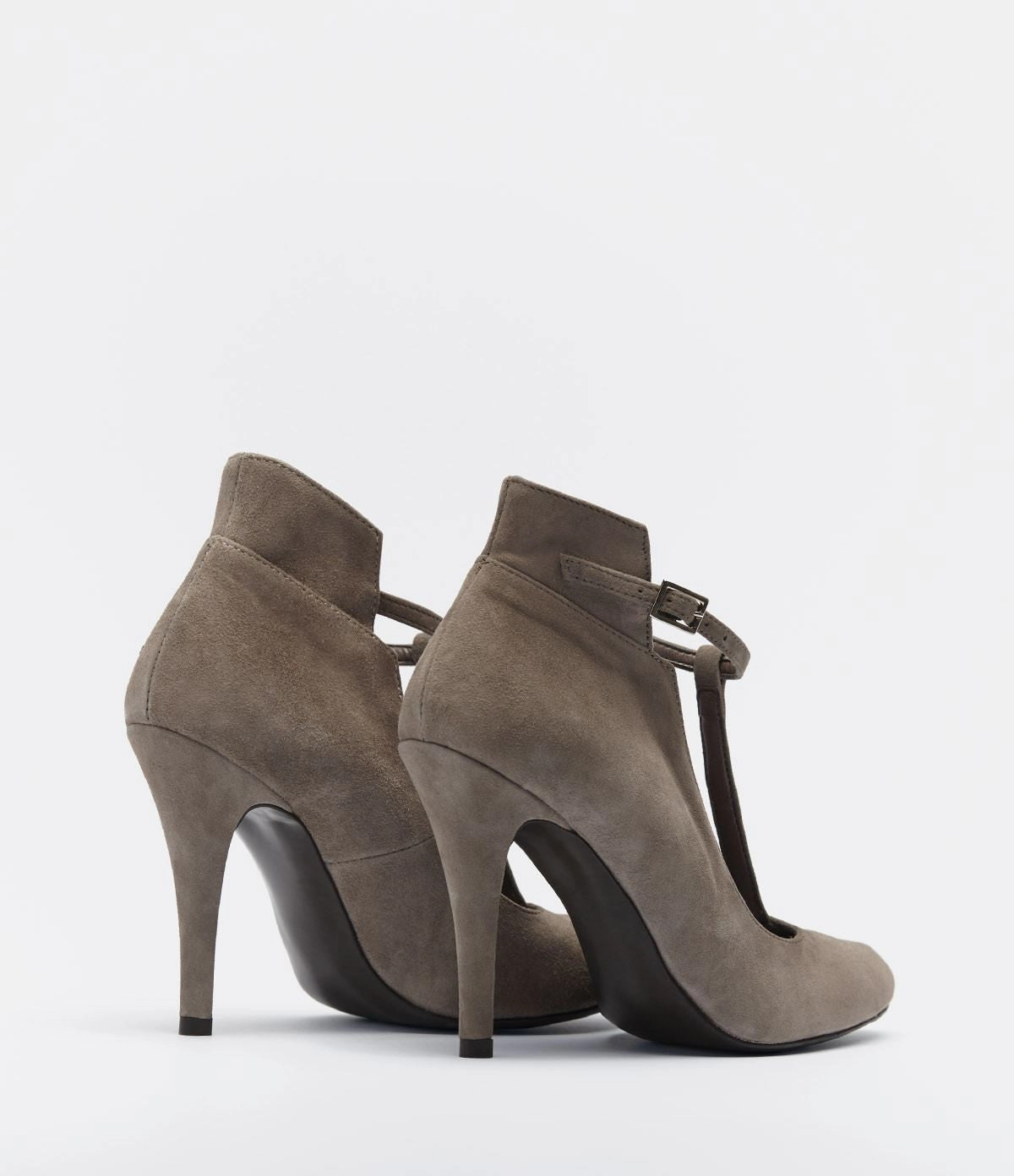 6 Inch Heels No Platform T-bar Highheel Tiziana taupe