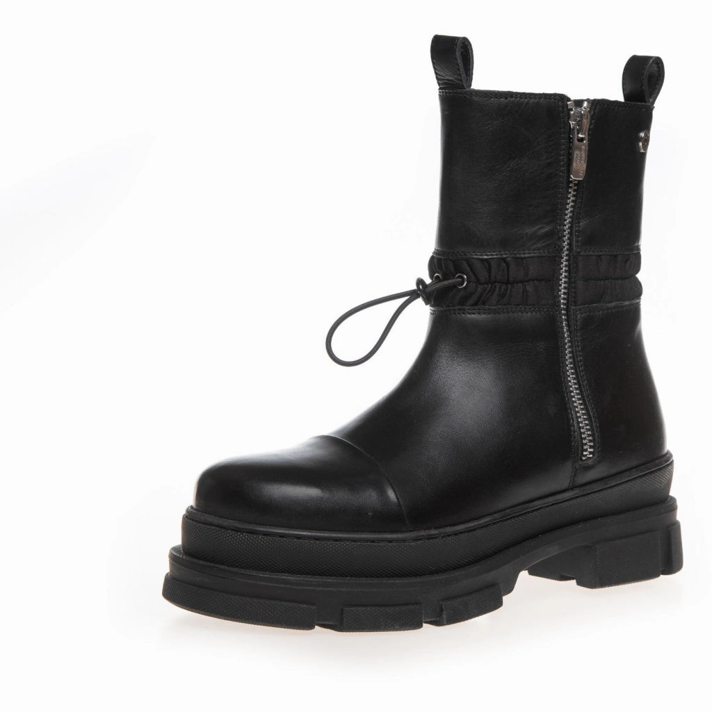 THE GAME BOOT LOW - BLACK Lamica Overknee Stiefel
