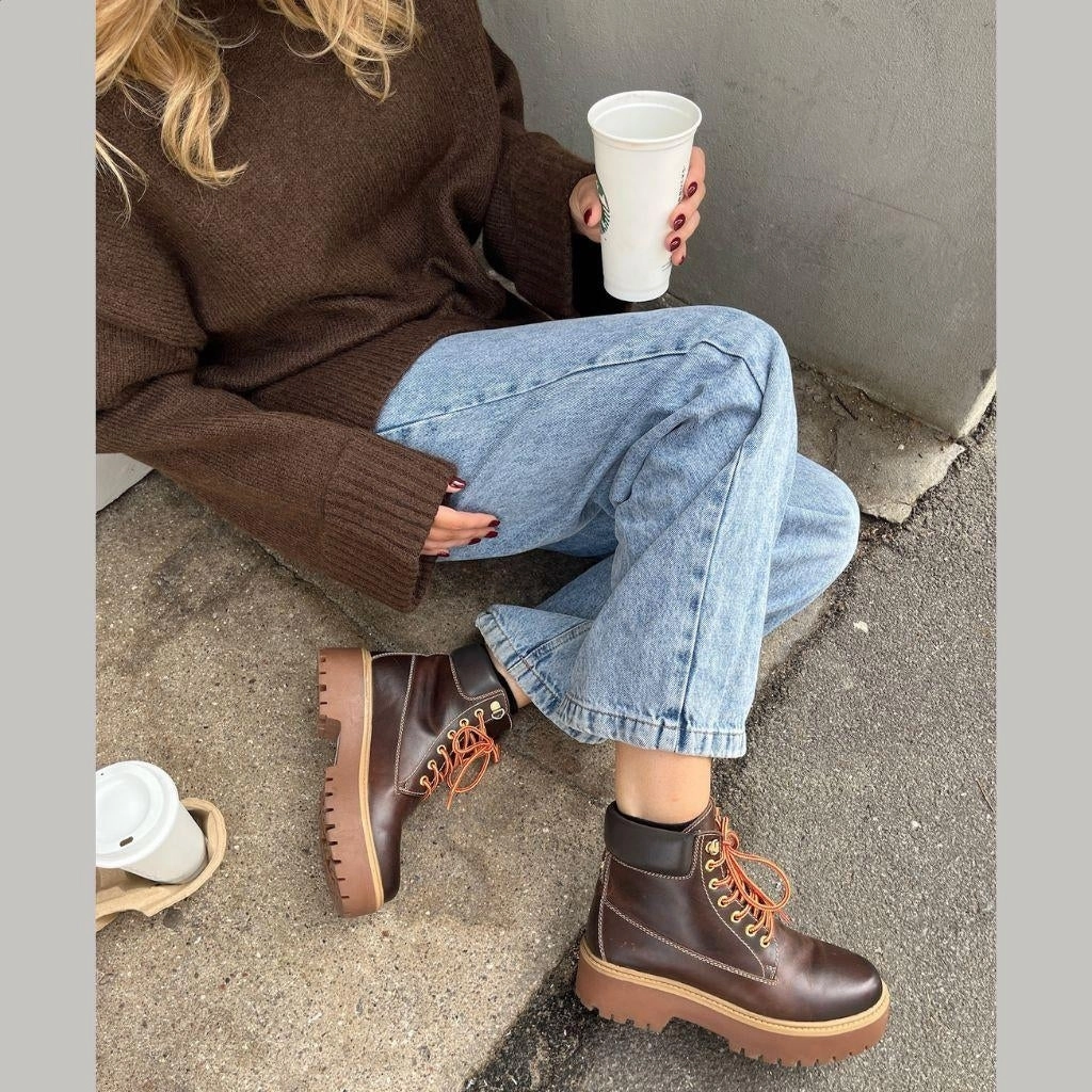 Stiefel Weite W THE HIKE AND ME - BROWN