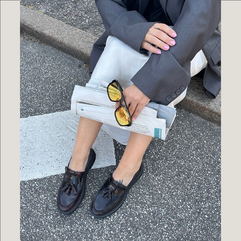 Loafers Mesh THE LOOK IS PERFECT - BORDEAUX