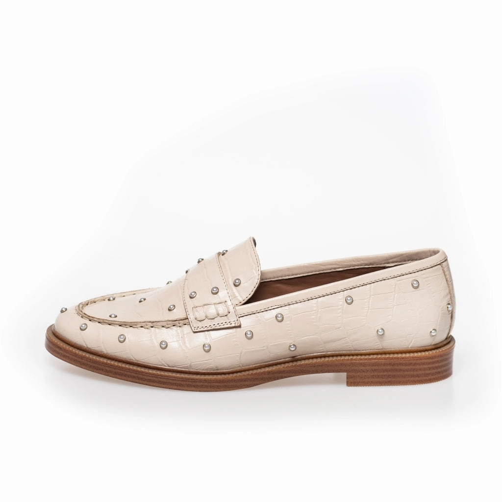 Thomas Crick Loafers THE PEARL SHOE BEIGE - GREY MORN (BEIGE)