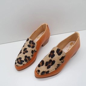 THE PENNY. BB TOAST. LEOPARD HAIR ON LAKE. NO MASK. UNDYED THREAD. 2CM Bellucci Loafers
