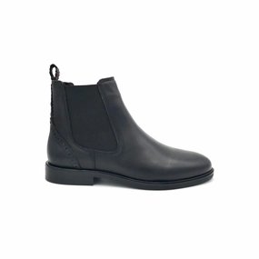 The Schuh Effekt Boots Stiefeletten Chealsea Schwarz Chelsea Boots Chunky Heel