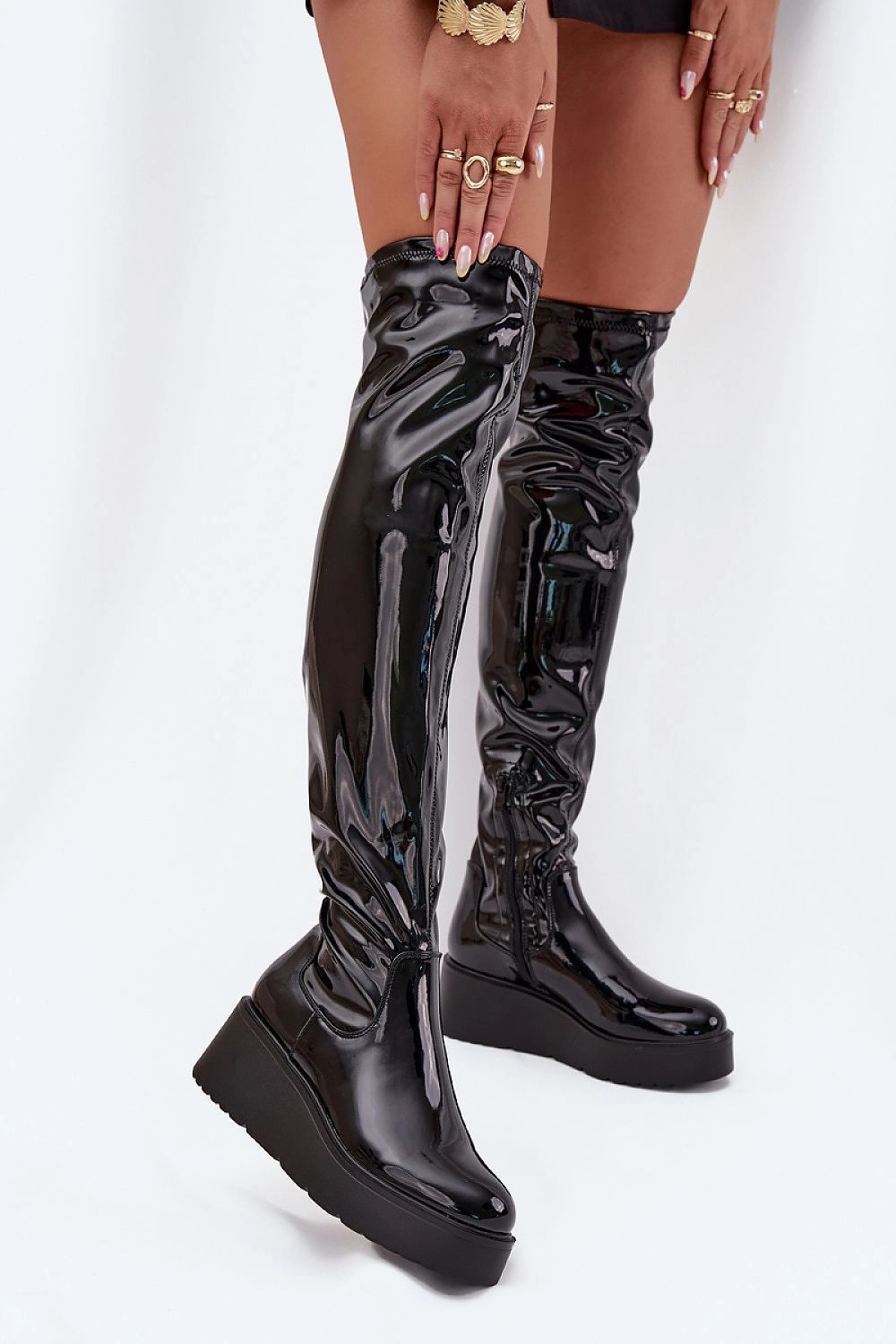 Thigh-Hight Boots model 216661 Step in style Chelsea Boots Loose Around Heel