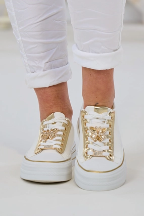 Sneaker mit Schmuckelementen, wei-gold Skechers Chunky Sneaker