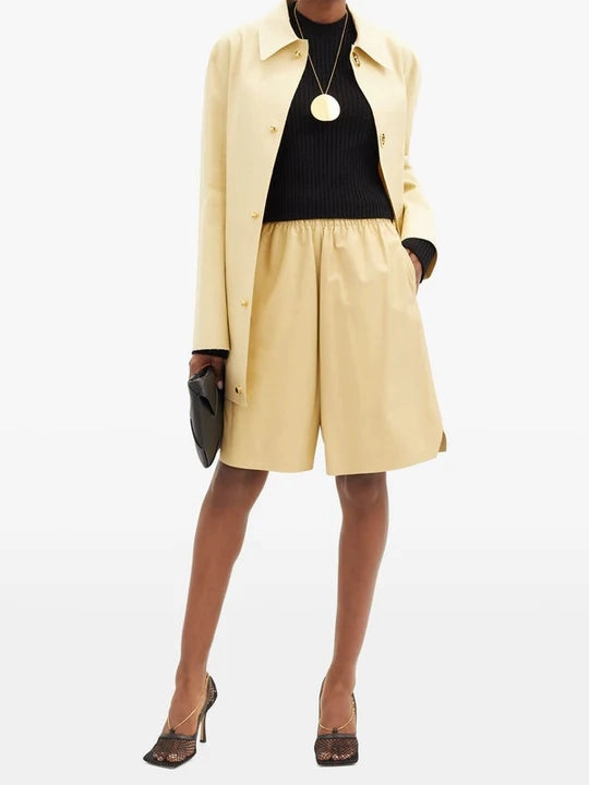 Stiefel Von Marc O'polo Chained-topline fishnet-vamp leather pumps